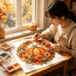 🍂 Herbstlicher Kürbis-Diamantmalerei-Kranz zum Aufhängen – Komplettes DIY-Set