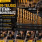 🔥🔧 Hocheffizientes Werkzeug, das von erfahrenen Handwerkern geschätzt wird! Direkt vom Hersteller: 99-teiliges Set titanbeschichteter Bohrer.