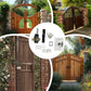 💎 Doppelseitiges Hoftor-Schloss 50/70 mm – Robustes Eisenschloss mit Langriegel & 5 Schlüsseln für Innen & Außen 🔒🚪