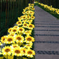Wasserdichte Solar-Gartenleuchte in Sonnenblumenform