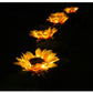 Wasserdichte Solar-Gartenleuchte in Sonnenblumenform