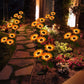 Wasserdichte Solar-Gartenleuchte in Sonnenblumenform