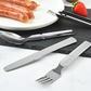 🍽️ 4-in-1 Klappbares Edelstahl-Besteckset – Kompakt, Robust & Perfekt für Unterwegs