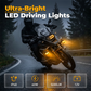 📢📢 50 % RABATT!! ⏰ Zweifarbiger LED-Motorradscheinwerfer
