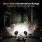 📢📢 50 % RABATT!! ⏰ Zweifarbiger LED-Motorradscheinwerfer
