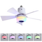 Smarter Deckenventilator mit Beleuchtung, RGB und Bluetooth-Lautsprecher