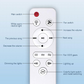 Smarter Deckenventilator mit Beleuchtung, RGB und Bluetooth-Lautsprecher