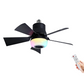 Smarter Deckenventilator mit Beleuchtung, RGB und Bluetooth-Lautsprecher