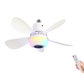 Smarter Deckenventilator mit Beleuchtung, RGB und Bluetooth-Lautsprecher