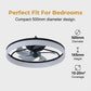 💨💡 49% RABATT! Moderner leiser Deckenventilator mit LED-Beleuchtung – 3 Geschwindigkeiten, Fernbedienung & energieeffizient – Perfekt für Schlaf- & Wohnzimmer ✨