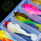 5-teiliges T-Tail-Softbait-Set mit Box