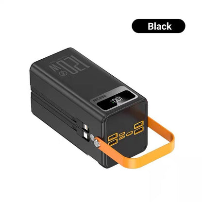 ⏰Tragbare Powerbank mit 120W Schnellladung und LED-Licht