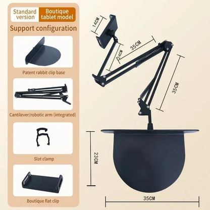 📢📢 40 % Rabatt!! ⏰🤖 Versteckter Tablet-Ständer – passt in Zwischenräume, 4 Gelenke, 360°-Drehung, freihändige Nutzung!