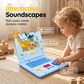💻 42% RABATT! 🧸 Interaktiver Simulations-Spielzeug-Laptop – Lichter, Töne & Lernspiele – Fördert spielerisch Kreativität & Motorik bei Kindern 🎵