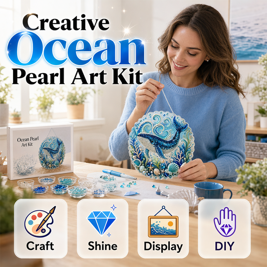 🌊 DIY-Gemälde "Meeresperle" – Gestalte dein eigenes, einzigartiges Wandbild mit wunderschönem Meeresmotiv
