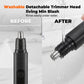 ✂️ Wiederaufladbarer elektrischer Nasenhaartrimmer – 360°-Rotationsklingen & USB-C-Ladung
